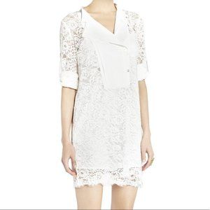 Bcbgmaxazria White Lace Summer Tunic Dress
